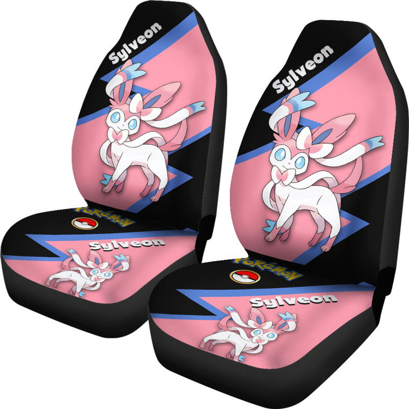 Sylveon Eevee Evolution Pokemon Premium Custom Car Seat Covers Decor Protectors Nearkii