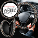 Vintage Flowers Premium Car Steering Wheel Cover Nearkii