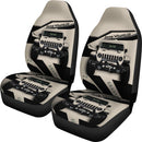 White Cream Jeep Premium Custom Car Seat Covers Decor Protectors Nearkii