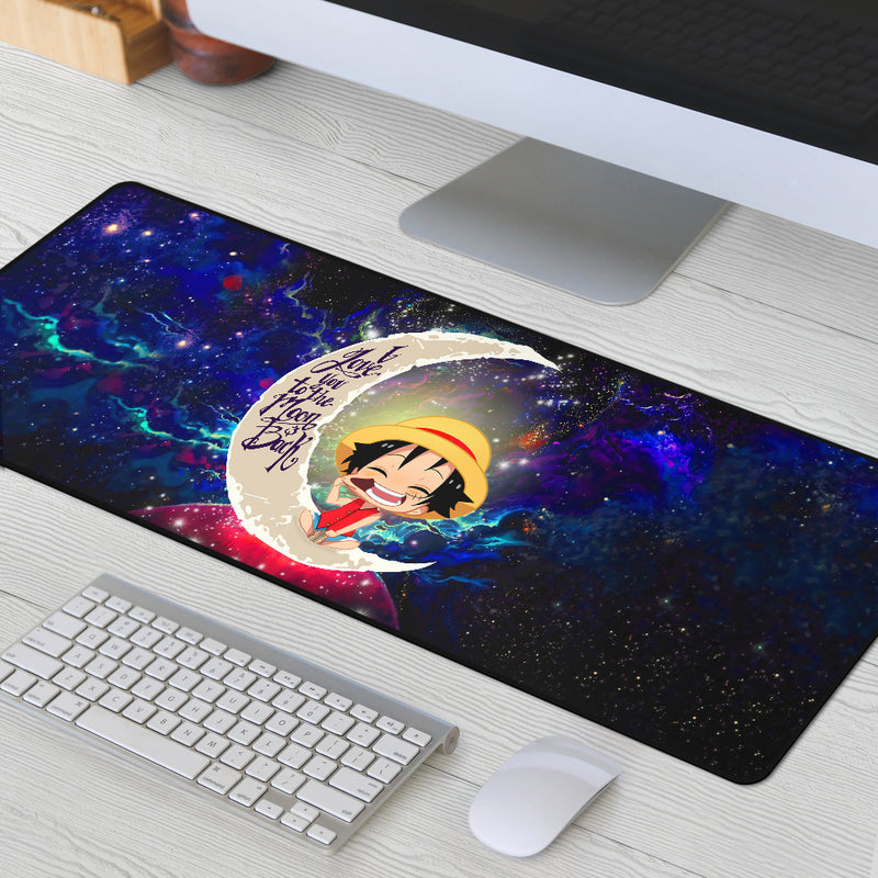 Luffy One Piece Love You To The Moon Galaxy Mouse Mat Nearkii