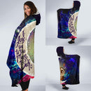 Cute Owl Love You To The Moon Galaxy Economy Hooded Blanket Nearkii
