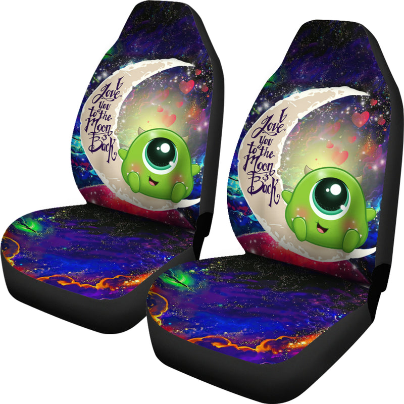 Cute Mike Monster Inc Love You To The Moon Galaxy Car Seat Covers