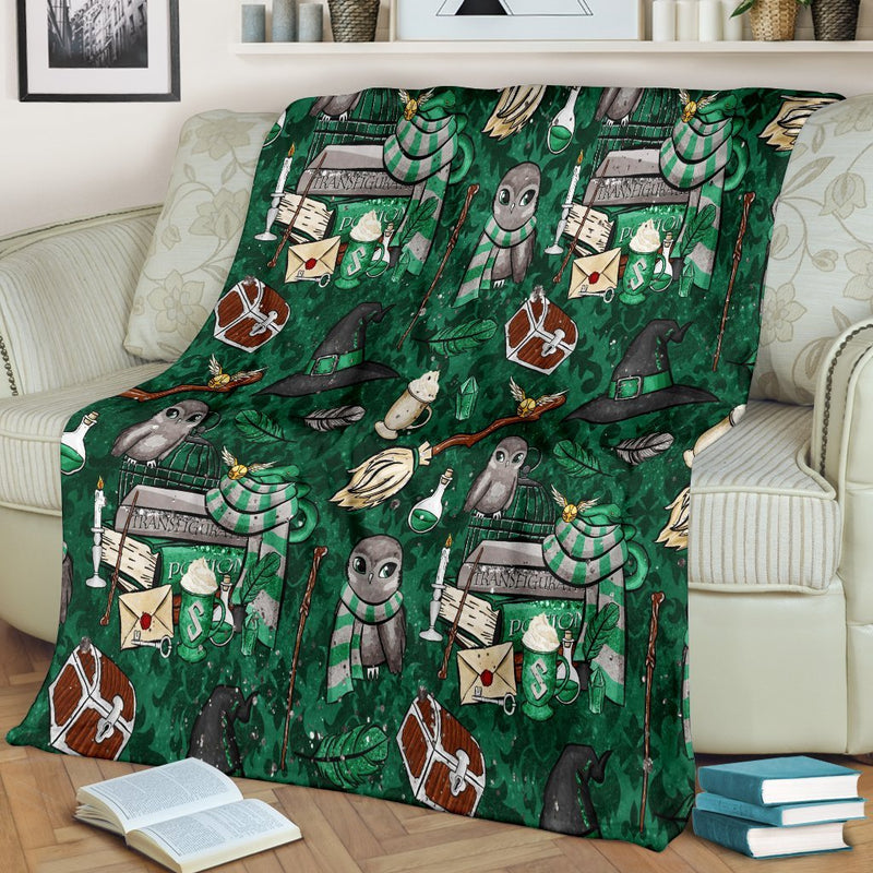 Harry Potter Green Premium Blanket Nearkii