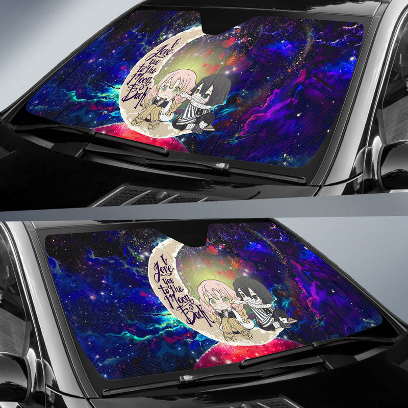 Kanroji And Kaburamaru Demon Slayer Love You To The Moon Galaxy Car Auto Sunshades Nearkii