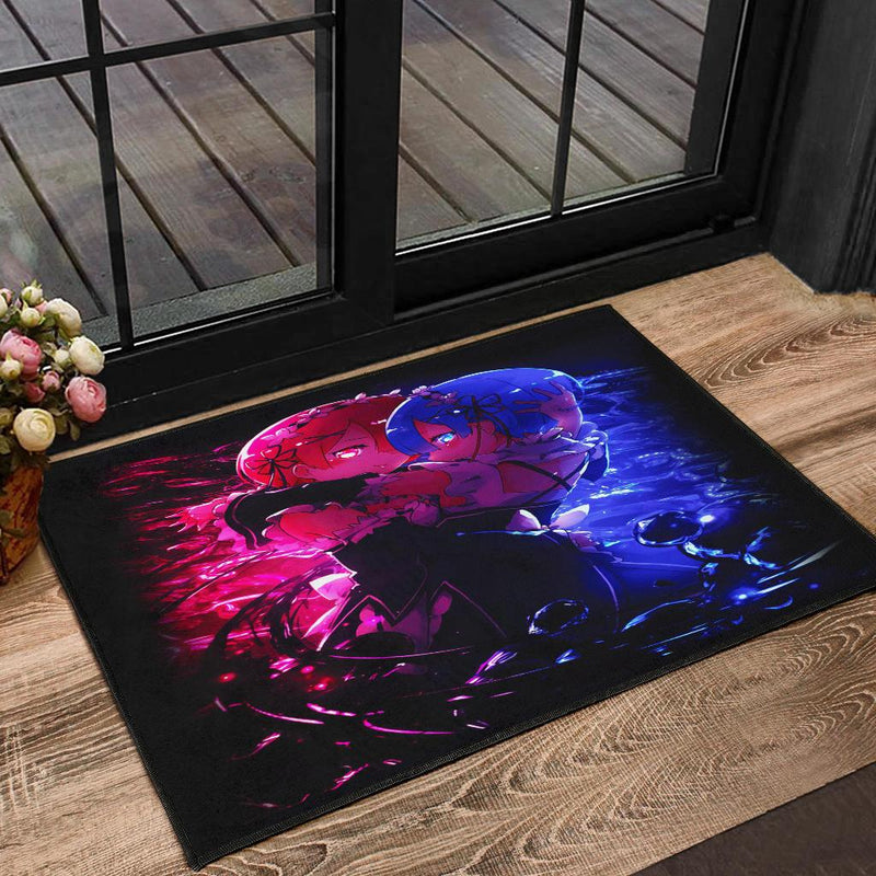 Rem And Ram Rezero Doormat Nearkii