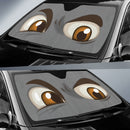 Gray Challenging Cartoon Eyes Car Auto Sun Shades Windshield Accessories Decor Gift Nearkii