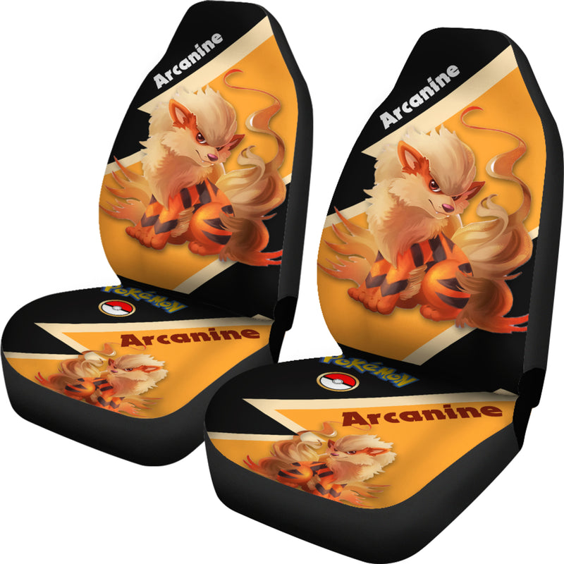 Arcanine Pokemon Premium Custom Car Seat Covers Decor Protectors Nearkii