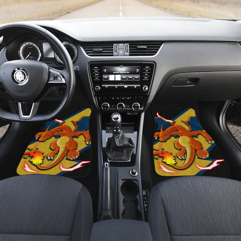 Charizard Car Floor Mats Custom Anime Pokemon Car Interior Accessories Nearkii