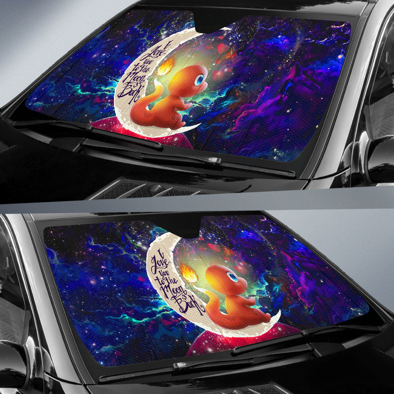 Cute Charmander Pokemon Love You To The Moon Galaxy Car Auto Sunshades Nearkii