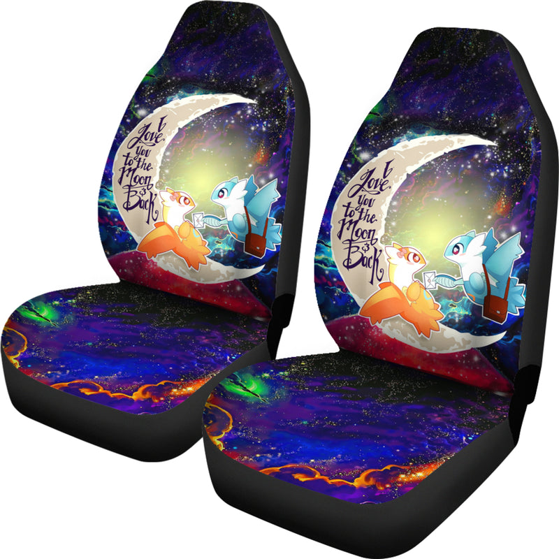 Pokemon Couple Latios Latias Love You To The Moon Galaxy Car Seat Covers