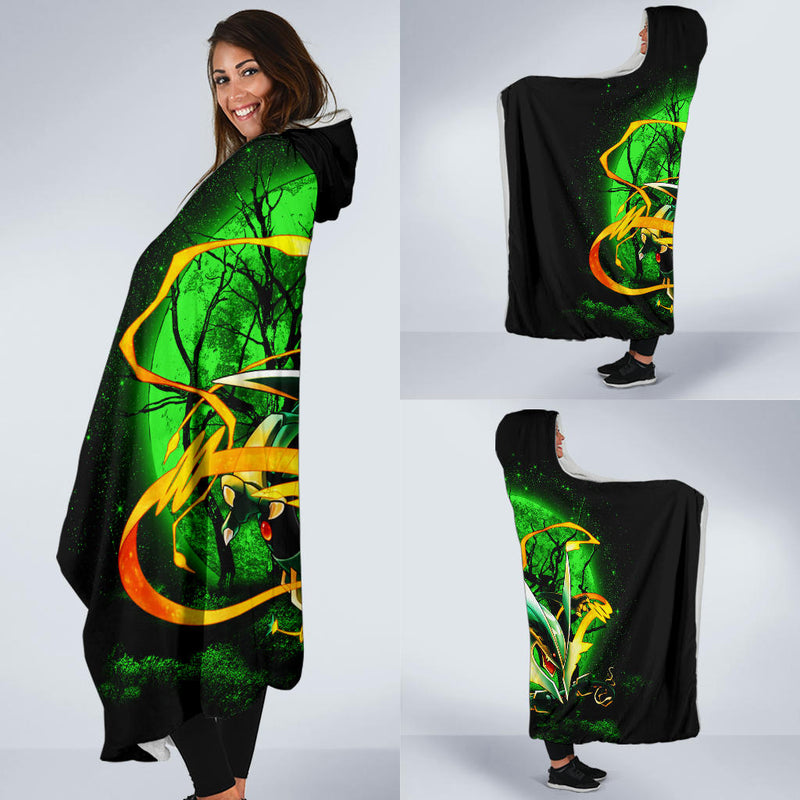 Mega X Rayquaza Moonlight Economy Hooded Blanket Nearkii