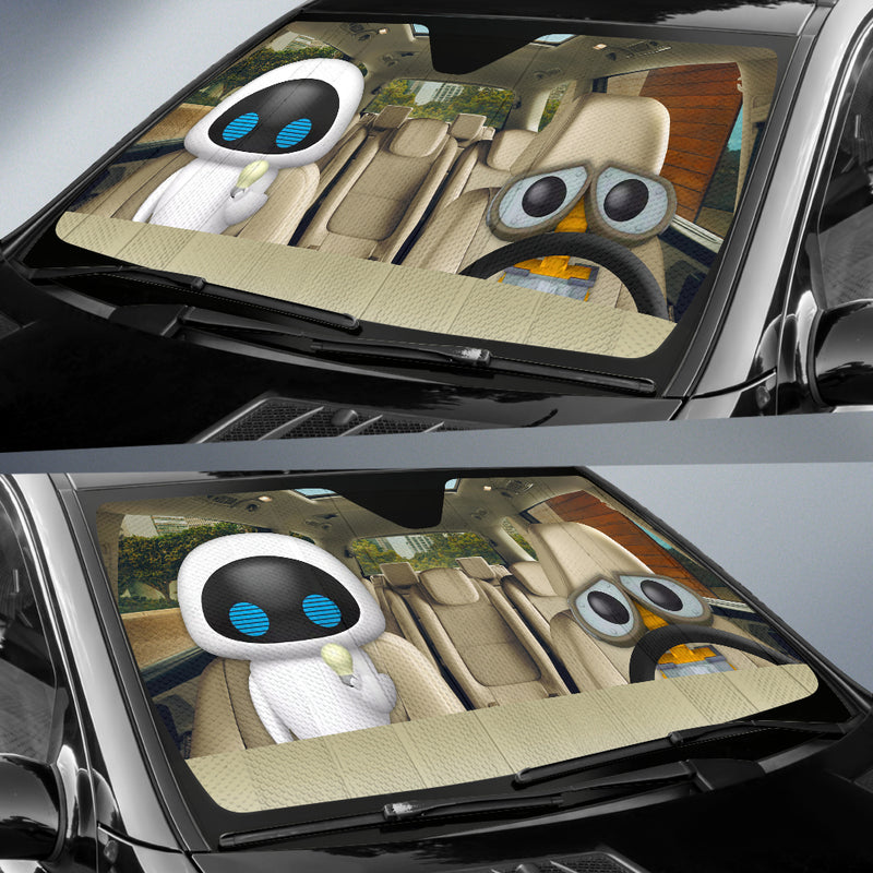 Wall-E And Eve Car Auto Sunshades Nearkii