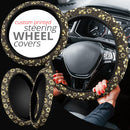 Vintage Flower Premium Car Steering Wheel Cover Nearkii