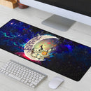 Pikachu Horro 2 Love You To The Moon Galaxy Mouse Mat Nearkii