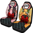 Zenitsu And Nezuko Premium Custom Car Premium Custom Car Seat Covers Decor Protectors Decor Protector Nearkii