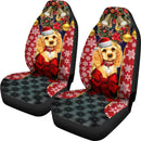 Dog Cross Embroidery Premium Custom Car Premium Custom Car Seat Covers Decor Protectors Decor Protector Nearkii