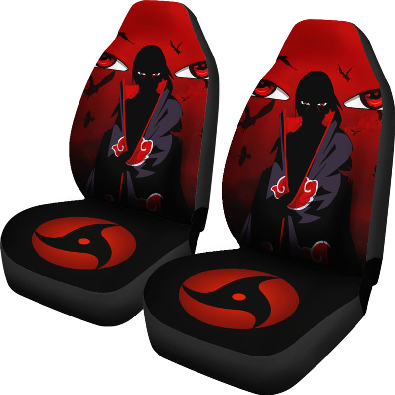 Cool Itachi Akatsuki Premium Custom Car Seat Covers Decor Protectors Nearkii