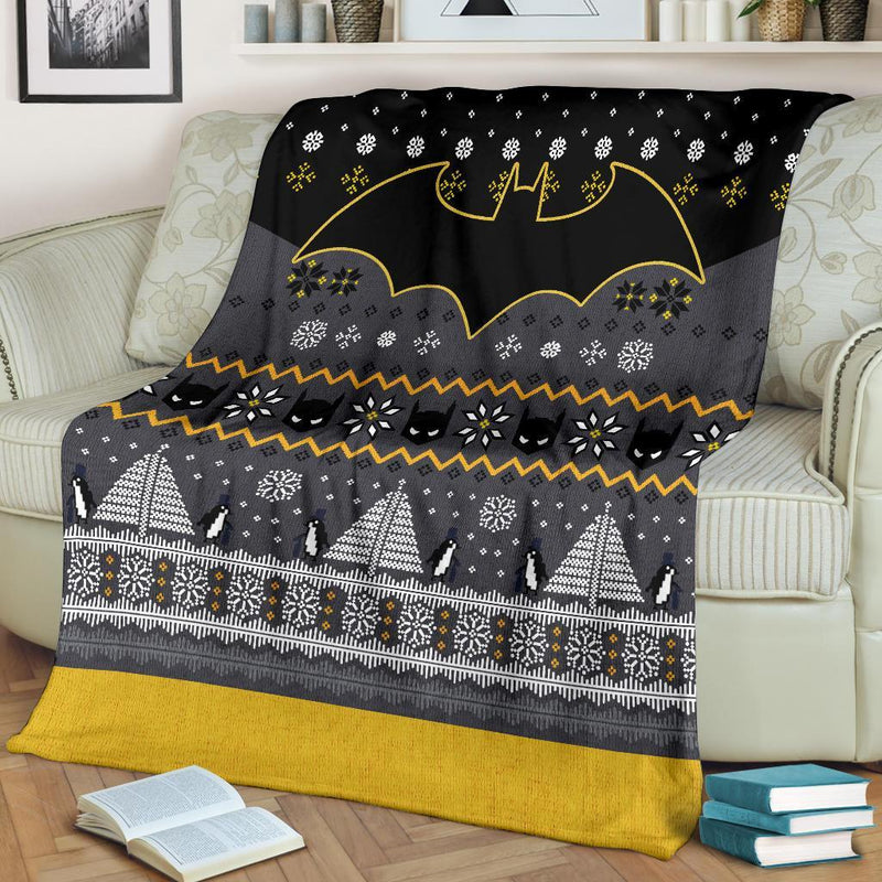 Batman Art Ugly Christmas Custom Blanket Home Decor Nearkii