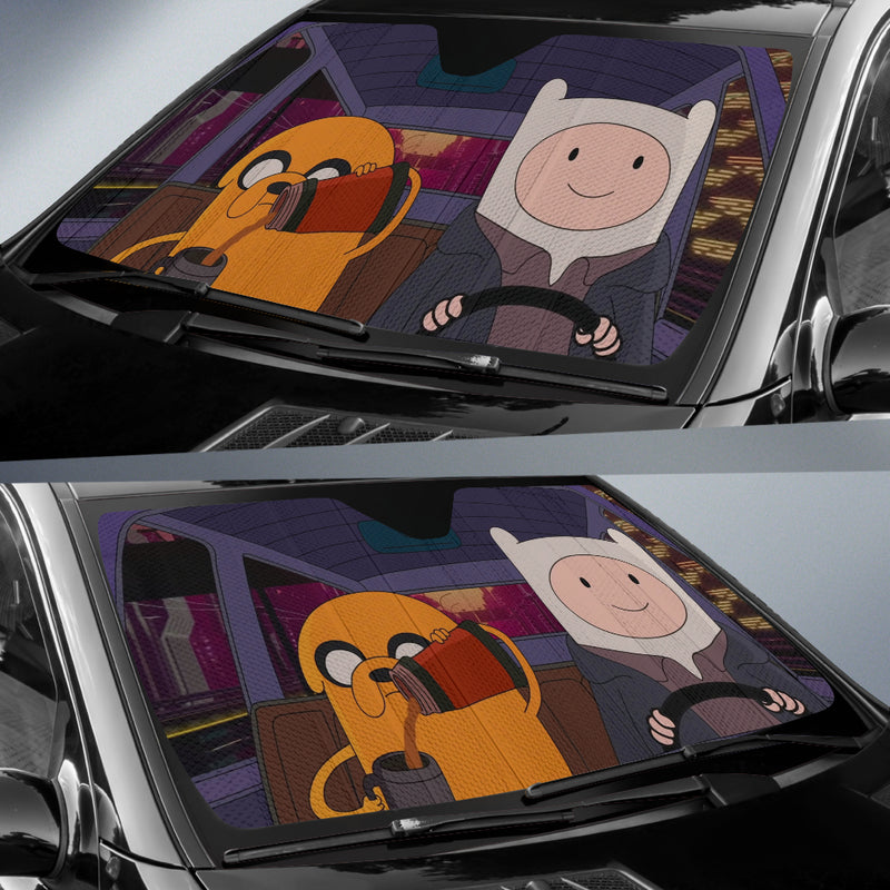 Adventure Time Finn And Jack Car Auto Sunshade Nearkii