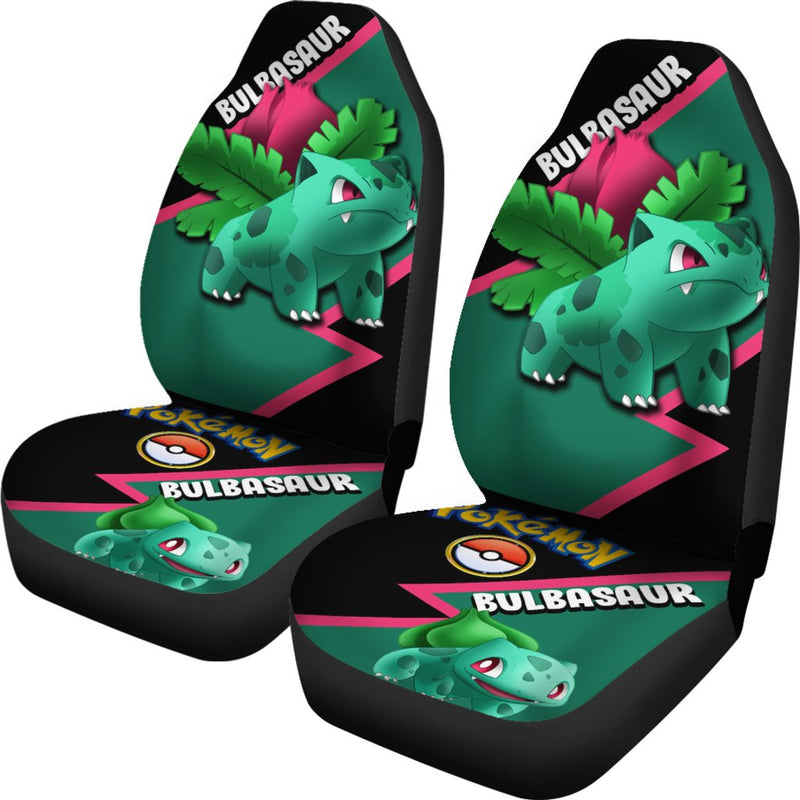 Bulbasaur Car Seat Covers Custom Anime Pokemon Car Accessories Nearkii