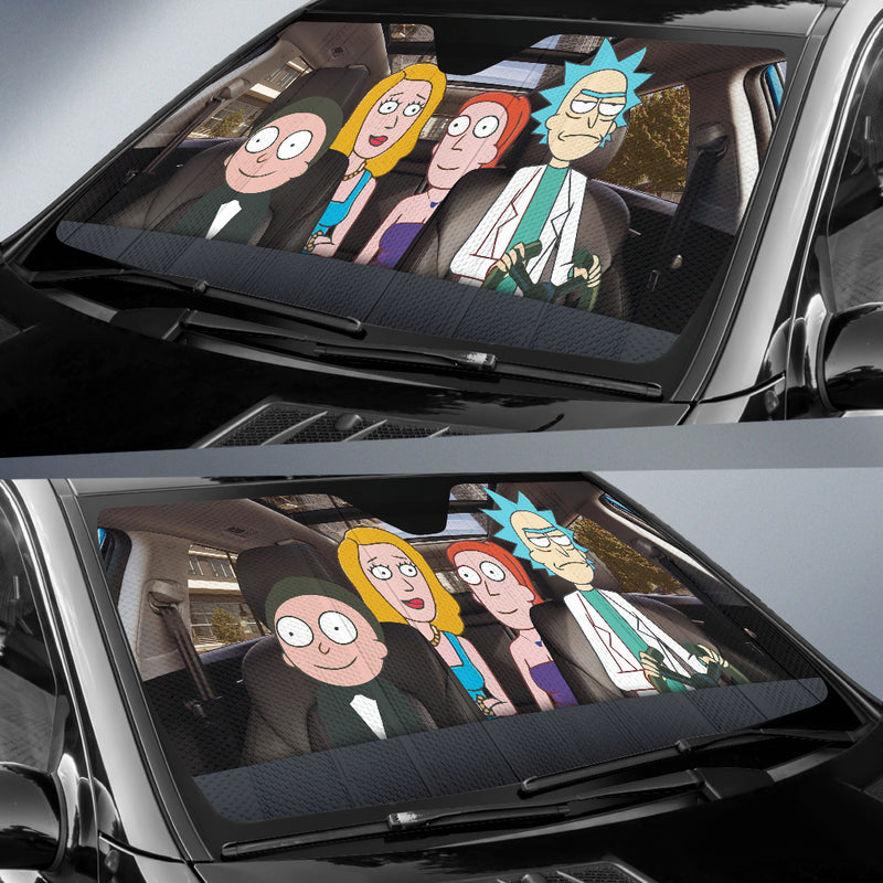 Rick Morty Summer Beth Rick & Morty Car Auto Sunshades Nearkii