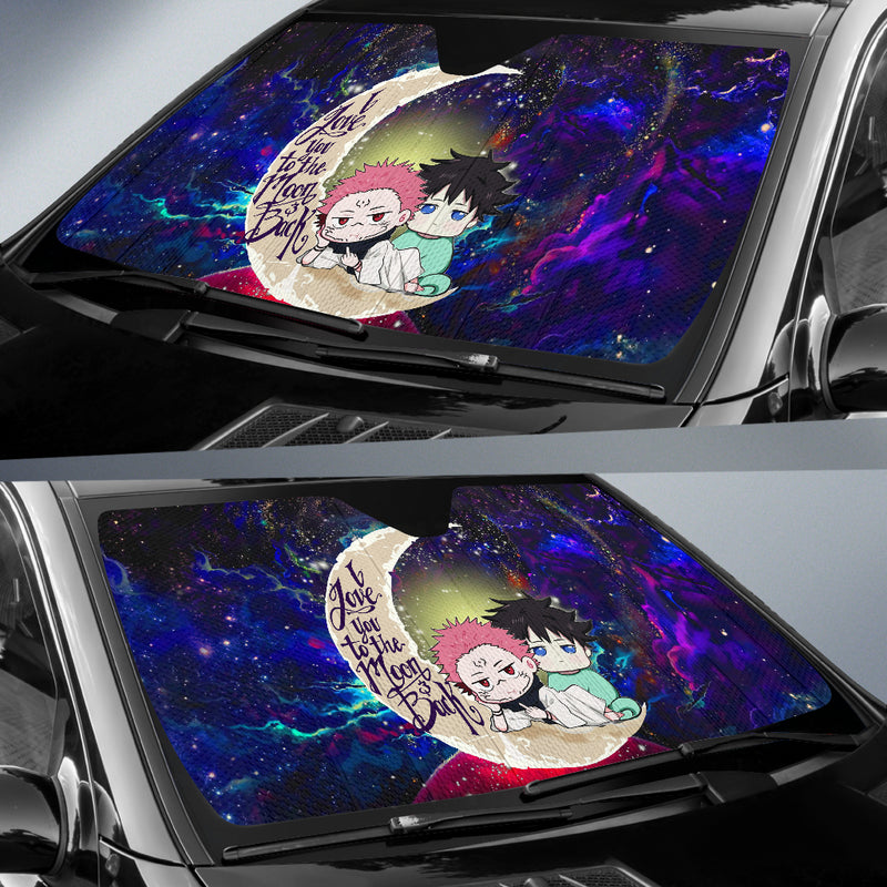Jujutsu Kaisen Gojo Sukuna Love You To The Moon Galaxy Car Auto Sunshades Nearkii