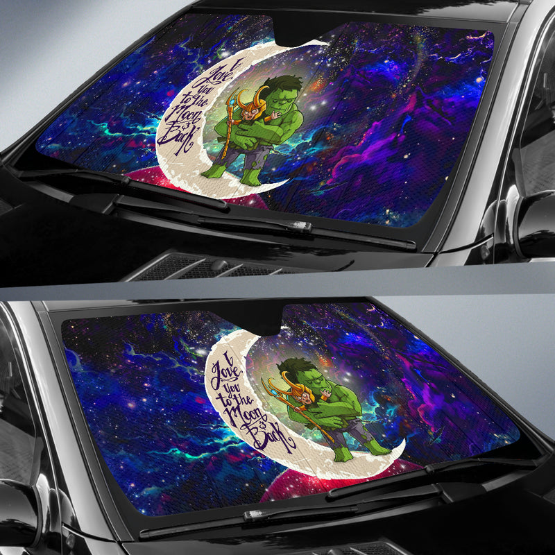 Hulk And Loki Love You To The Moon Galaxy Car Auto Sunshades Nearkii