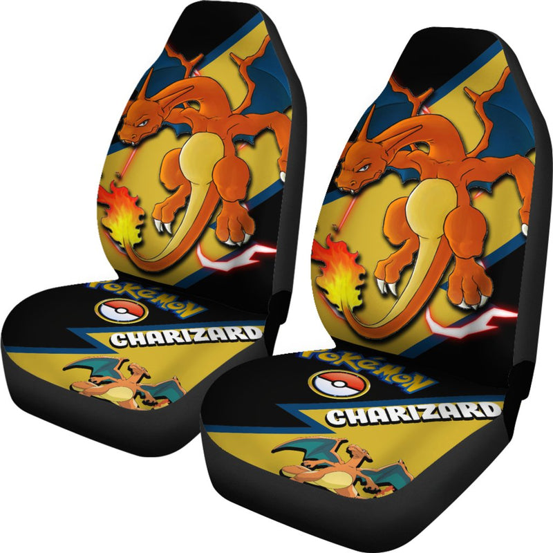 Charizard Car Seat Covers Custom Anime Pokemon Car Accessories Nearkii
