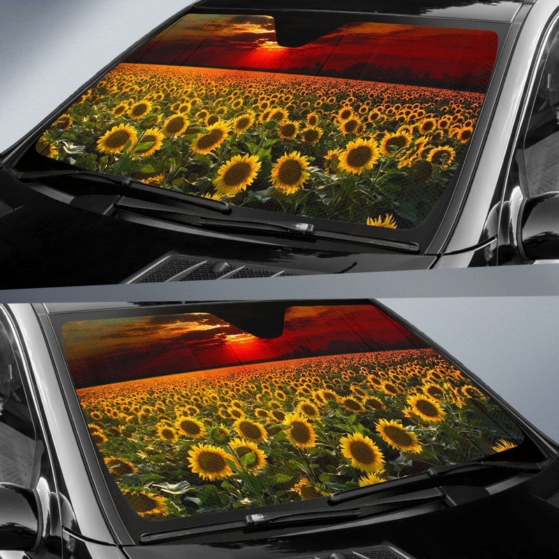 Sunflower Art Car Auto Sun Shades Windshield Accessories Decor Gift Nearkii