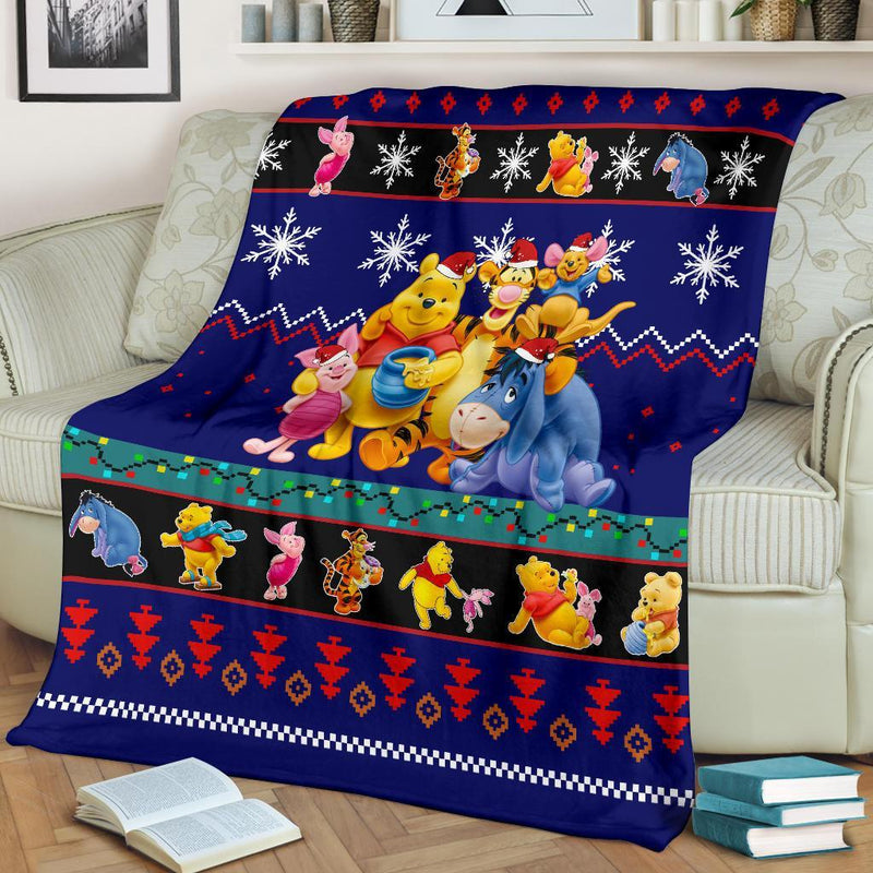 Pooh Christmas Blanket Amazing Gift Idea Nearkii