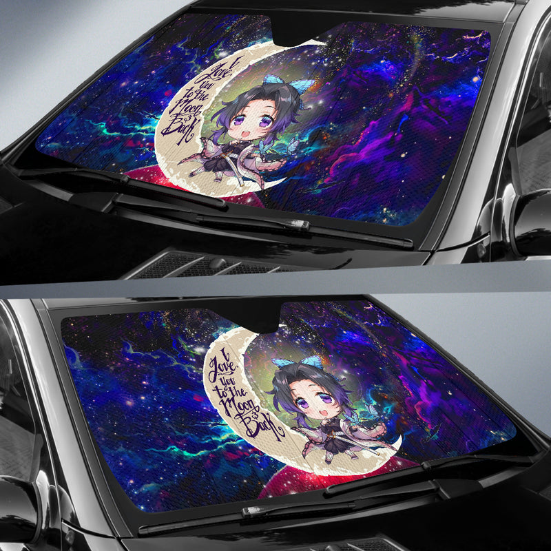 Shinobu Demon Slayer Love You To The Moon Galaxy Car Auto Sunshades Nearkii