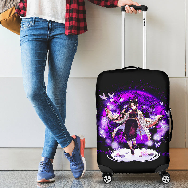 Shinobu Demon Slayer Moonlight Luggage Cover Suitcase Protector Nearkii