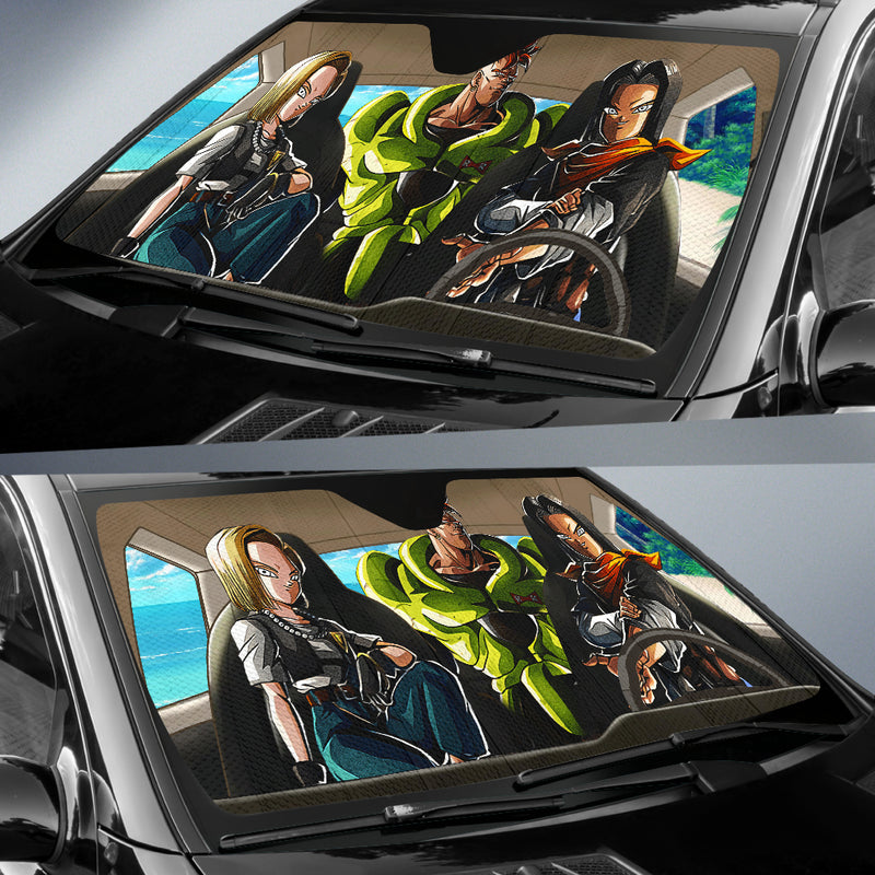 Dragon Ball Android 16 Android 17 Android 18 Car Auto Sunshades Nearkii