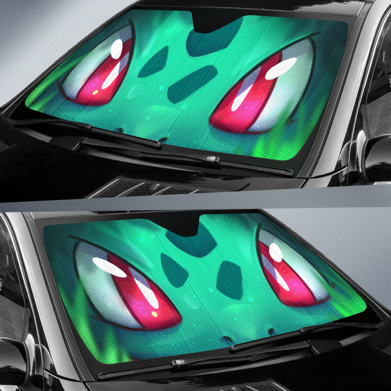 Cute Bulbasaur Face Pokemon Car Auto Sunshades Nearkii