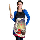 Among Us Couple Love You To The Moon Galaxy Custom Apron Best Gift For Anyone Who Loves Cooking Nearkii