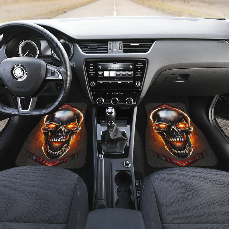 Metal Skull Fire Jeep Premium Car Floor Mats Car Accessories Nearkii