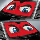 Red Challenging Cartoon Eyes Car Auto Sun Shades Windshield Accessories Decor Gift Nearkii