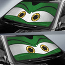 Green Angry Eyes 1 Car Auto Sun Shades Nearkii