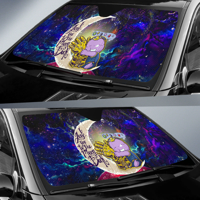 Cute Thanos Love You To The Moon Galaxy Car Auto Sunshades Nearkii