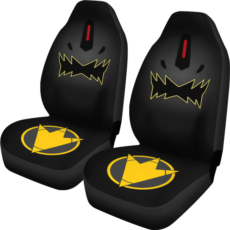 Black Dino Thunder Power Rangers Premium Custom Car Seat Covers Decor Protectors Nearkii
