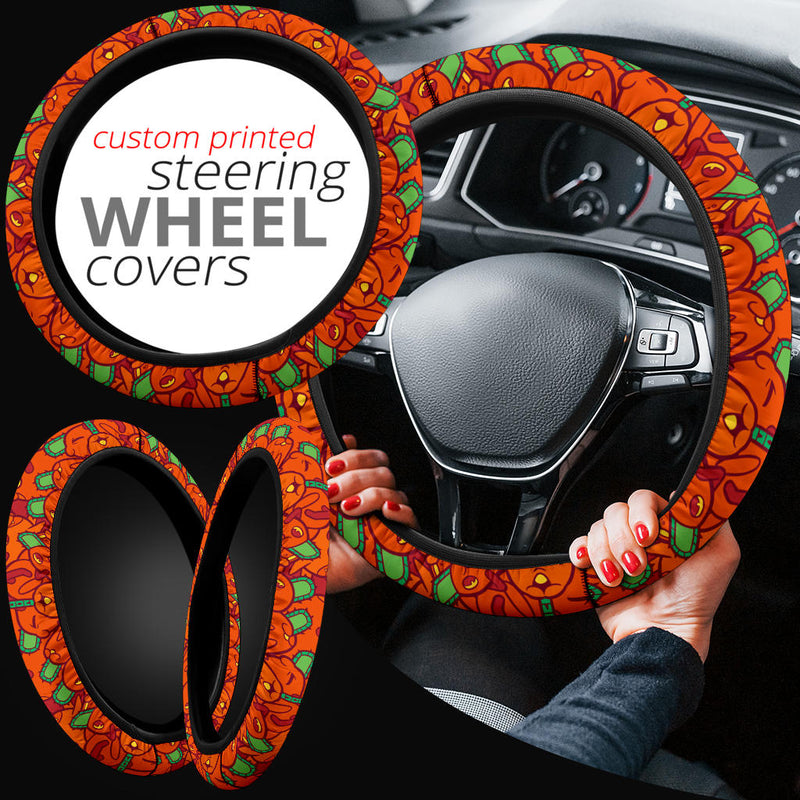 Chainsaw Man Pochita Car Steering Wheel Cover Nearkii