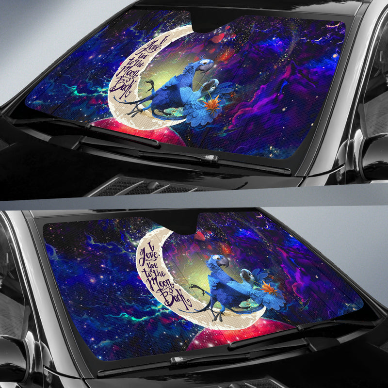 Rio Blu and Jewel Love You To The Moon Galaxy Car Auto Sunshades Nearkii