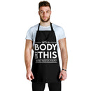 With A Body Like This Custom Apron Gift For Cooking Guys