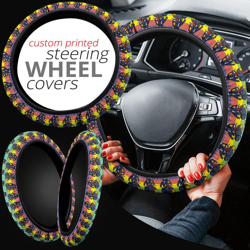 Garchomp Pokemon Anime Custom Car Steering Wheel Cover Nearkii