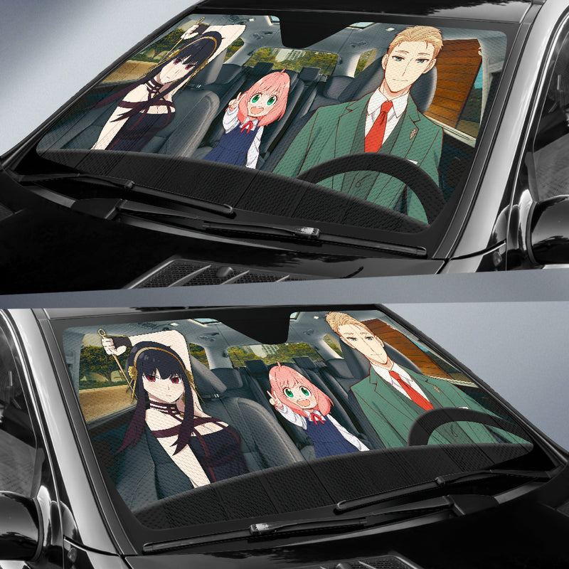 Spy X Family Loid Yor And Anya Driving Car Auto Sunshades Nearkii