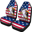 Best Bald Eagle USA Flag Premium Custom Car Seat Covers Decor Protector Nearkii