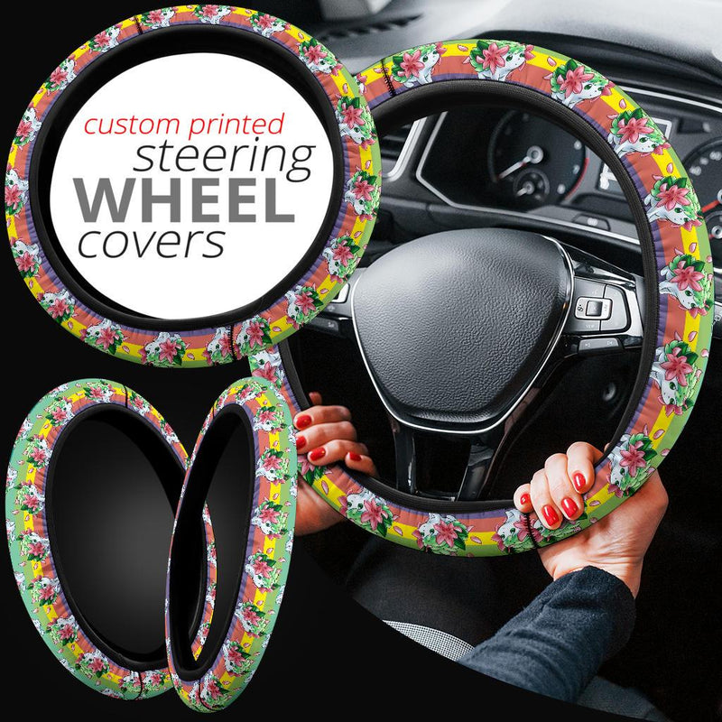 Shaymin Pokemon Car Steering Wheel Cover Nearkii