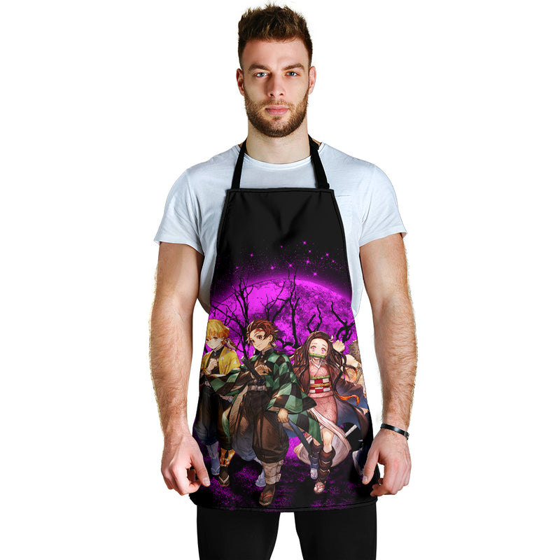 Demon Slayer Team Pink Moonlight Custom Apron Best Gift For Anyone Who Loves Cooking