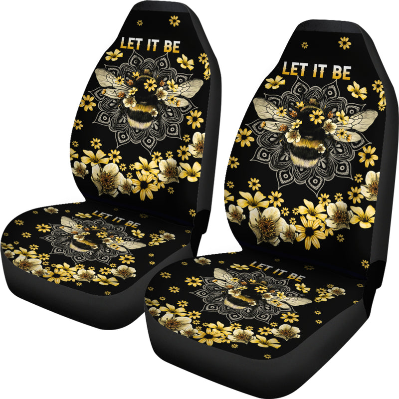 Best Let It Bee Honey Bee Premium Custom Car Seat Covers Decor Protector Nearkii