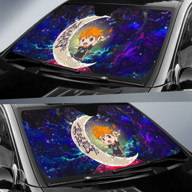 Hinata Haikyuu Love You To The Moon Galaxy Car Auto Sunshades Nearkii